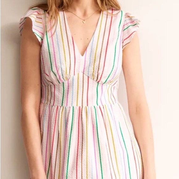 🌈 Boden dress rainbow seersucker - Picture 7 of 8